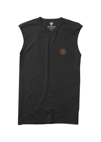 VISSLA Psycho Surf Organic Blend Sleeveless T-shirt - Phantom