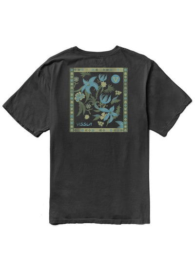 VISSLA Hibiscus Haze Organic Blend t-shirt - Dark Navy