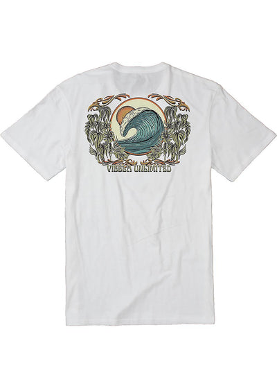 VISSLA Shallows Organic Blend SS Tee - White