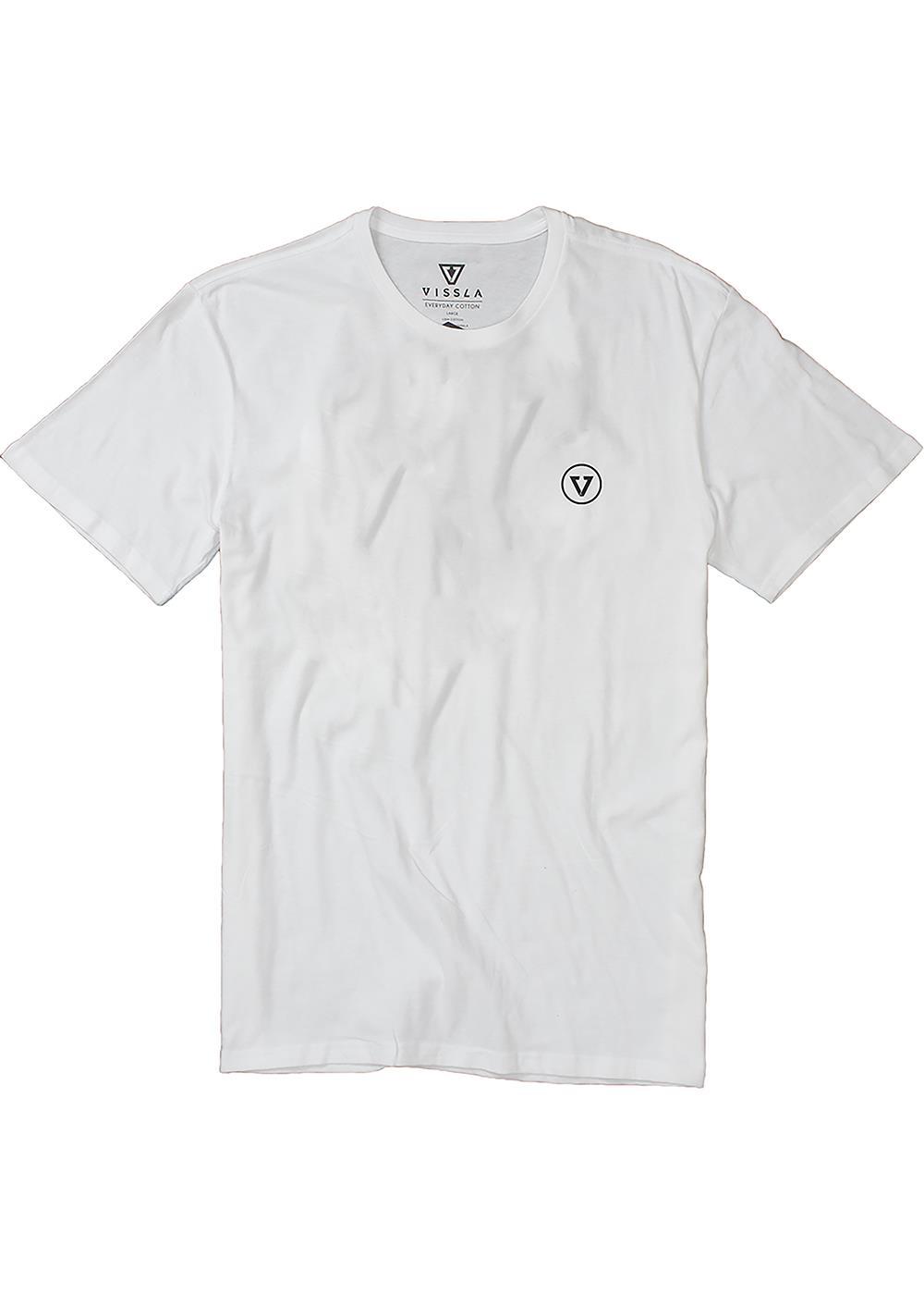 VISSLA Shallows Organic Blend SS Tee - White