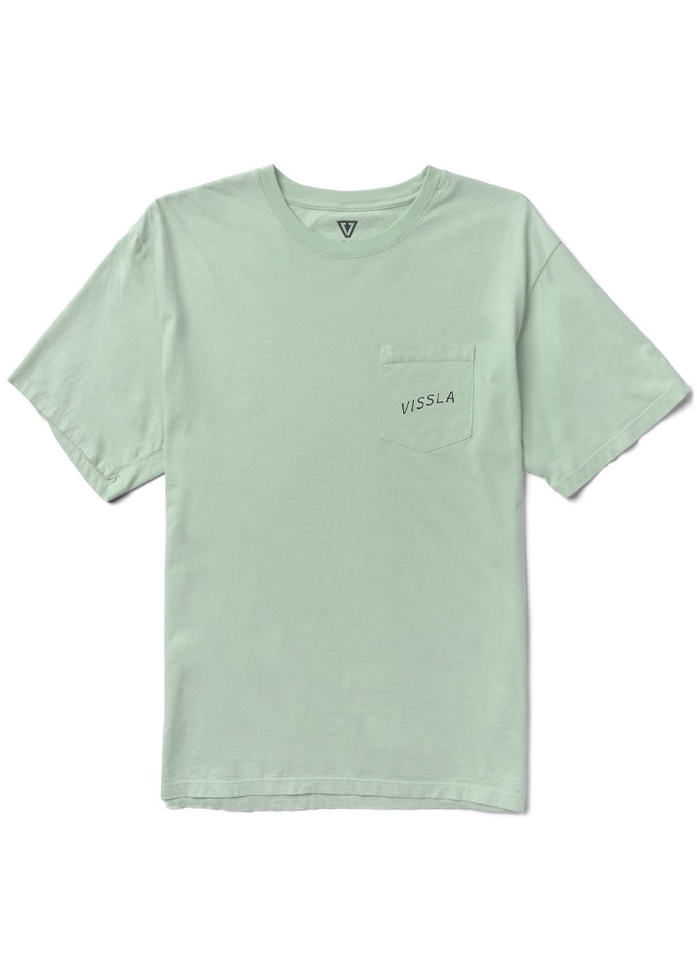 VISSLA Captain Premium Organic Pkt Tee - Agave