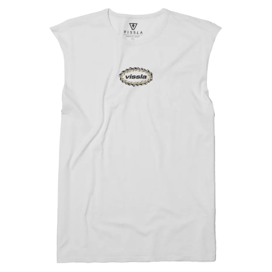 VISSLA Red Hot Organic Blend Sleeveless t-shirt - White