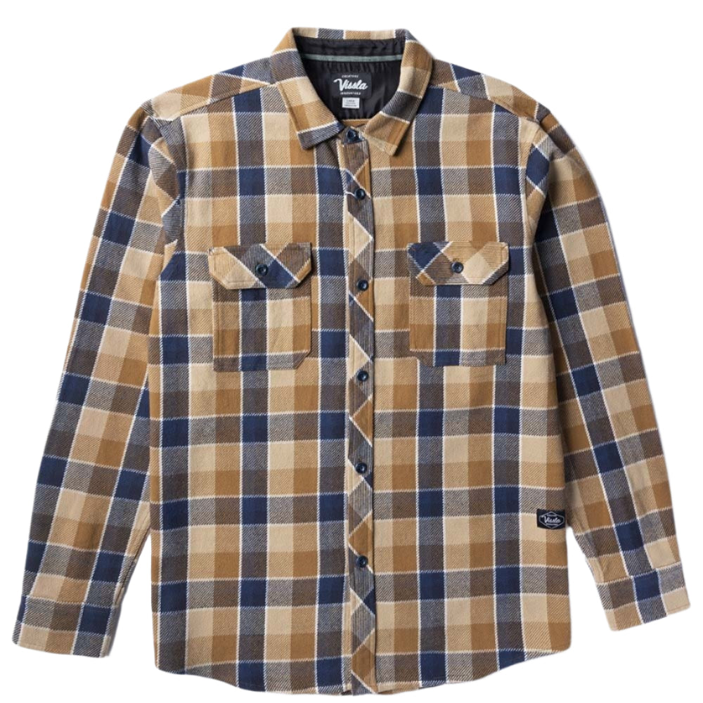 VISSLA Creators Innovators flannel shirt - Rubber/Navy