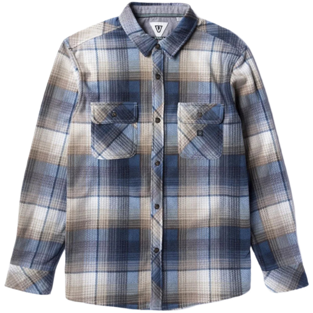 VISSLA Eco-zy Long Sleeve polar Flannel - Sea Water
