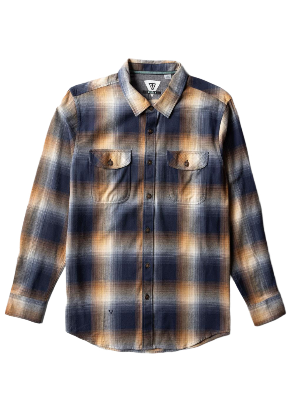 VISSLA Central Coast Eco Long Sleeve Flannel - Dark Naval