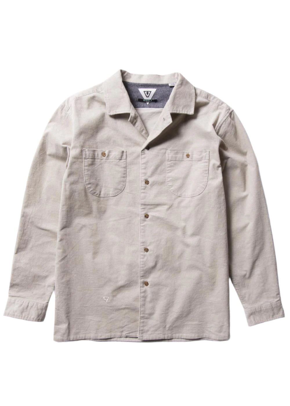 VISSLA Good Times Cord Eco Long Sleeve Shirt - Dune