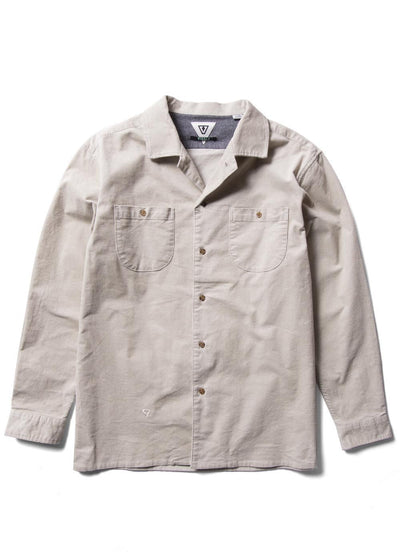 VISSLA Good Times Cord Eco Long Sleeve Shirt - Dune