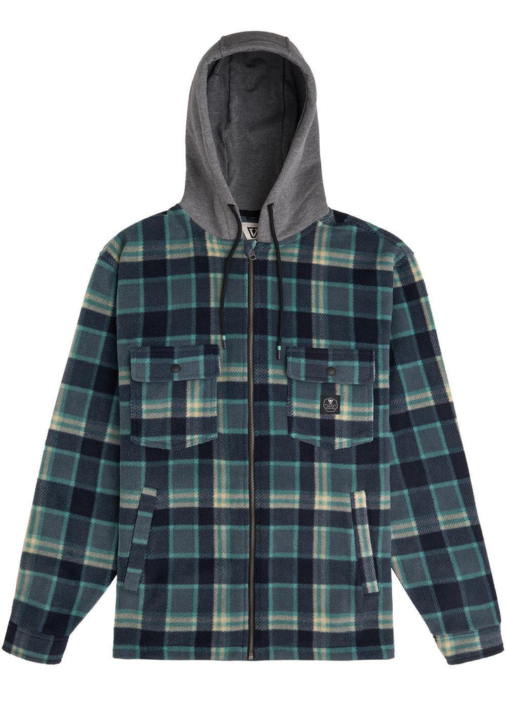 VISSLA Hermosa Hooded Shirt - Smokey Jade