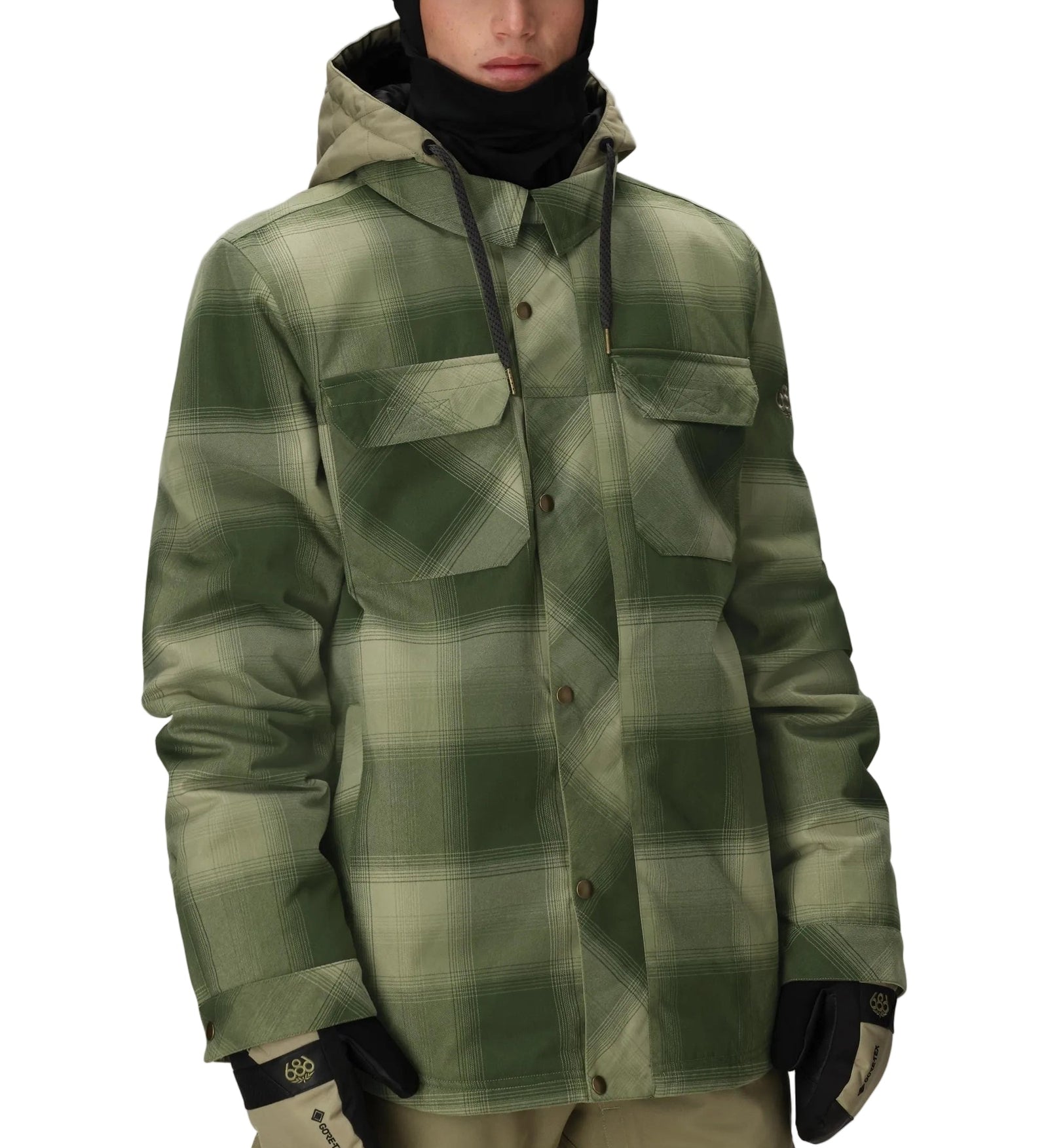 686 Woodland Insulated Jacket - Mens sage plaid