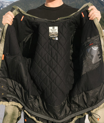 686 Woodland Insulated Jacket - Mens sage plaid