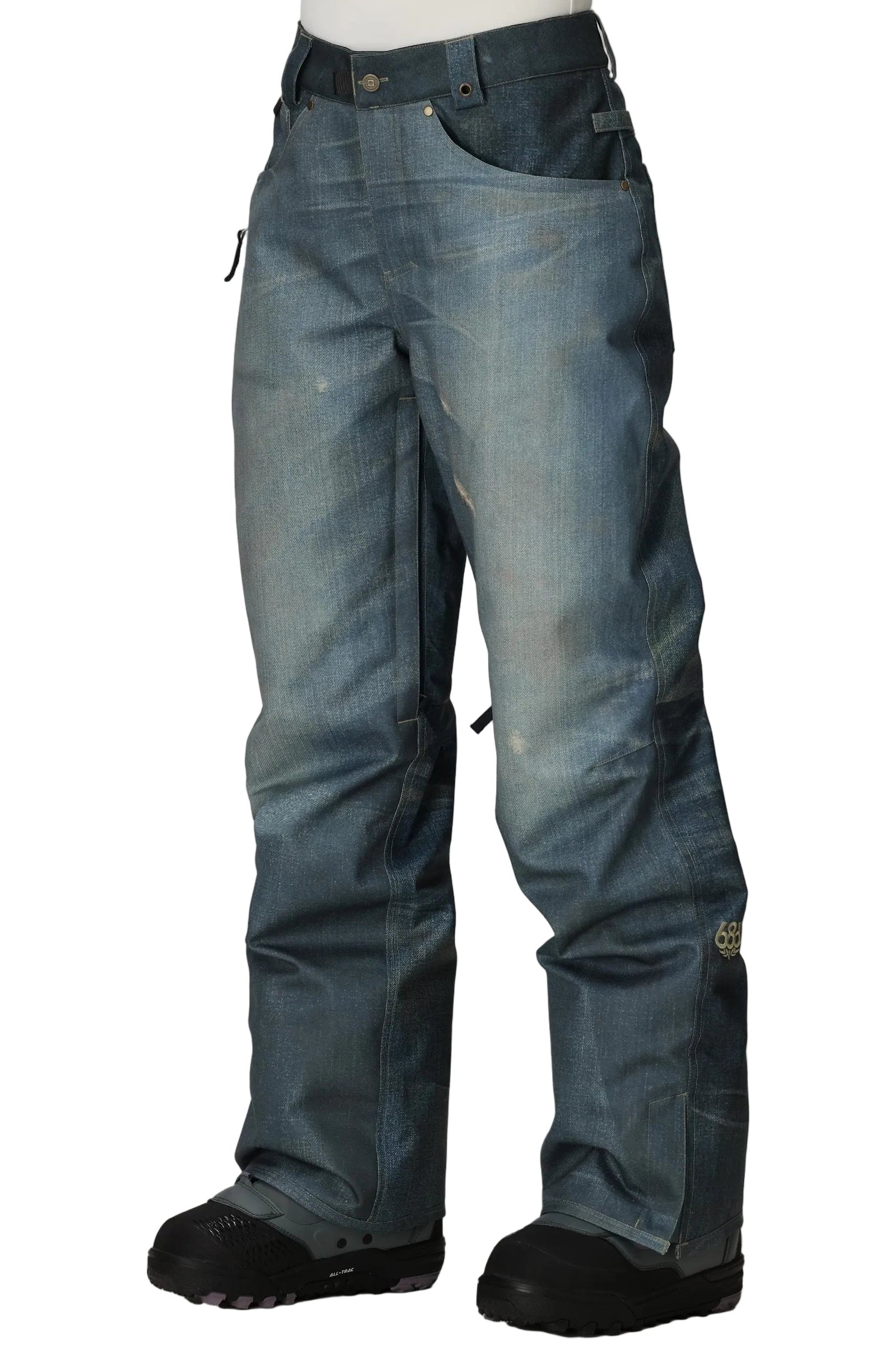 686 Deconstructed Denim Insulated Pant - Womens Indigo Denim