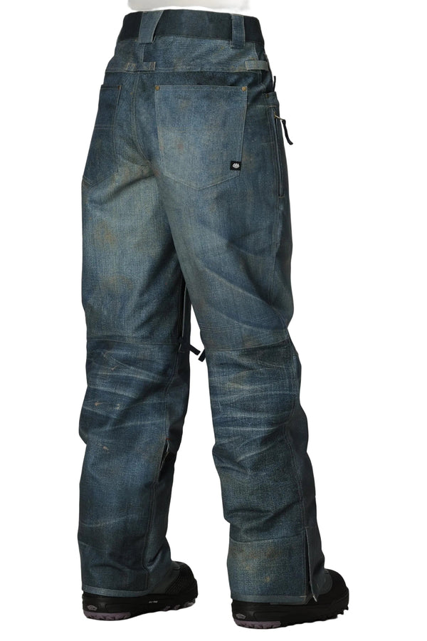 686 Deconstructed Denim Insulated Pant - Womens Indigo Denim - STM