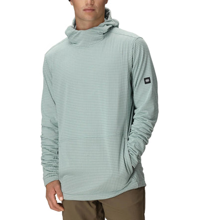 686 Mission Grid Fleece Hoody - Mens - Dusty Marine
