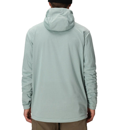 686 Mission Grid Fleece Hoody - Mens - Dusty Marine