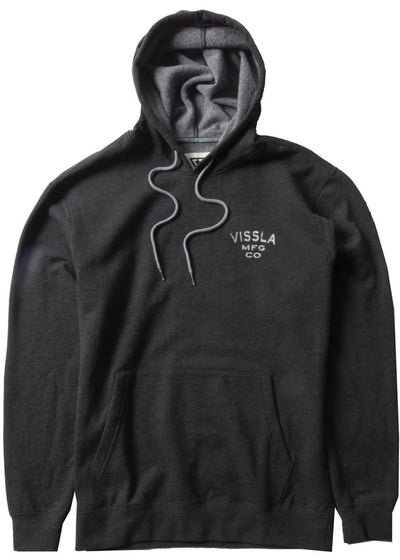 VISSLA Coastal Eco Pull Over Hoodie - Black Heather