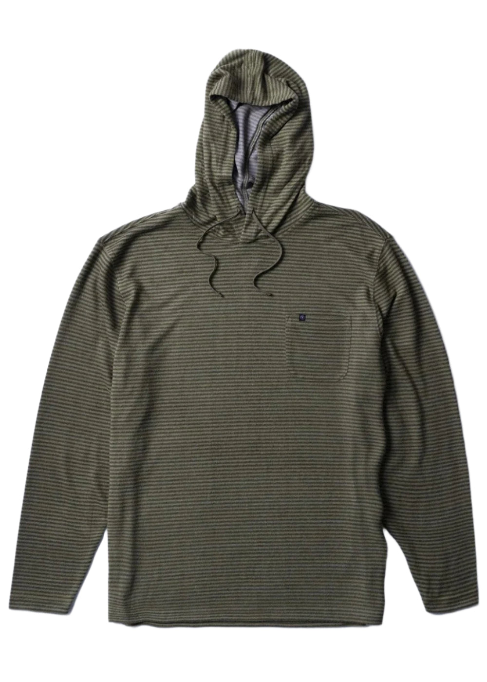 VISSLA Bonfire knit pullover hoodie - Tarp