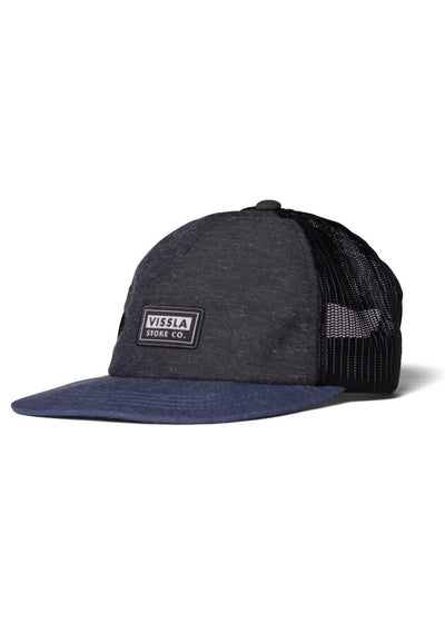 VISSLA Lay Day Eco Trucker II Hat - Black/Navy
