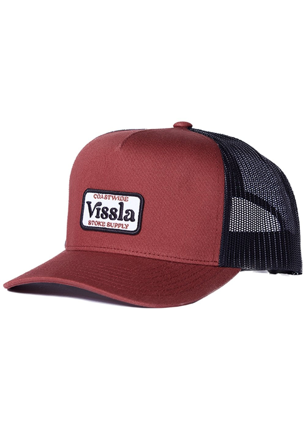 VISSLA Solid Sets Eco trucker hat - Fired Brick