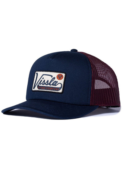 VISSLA Garage Foam Trucker Hat - Navy