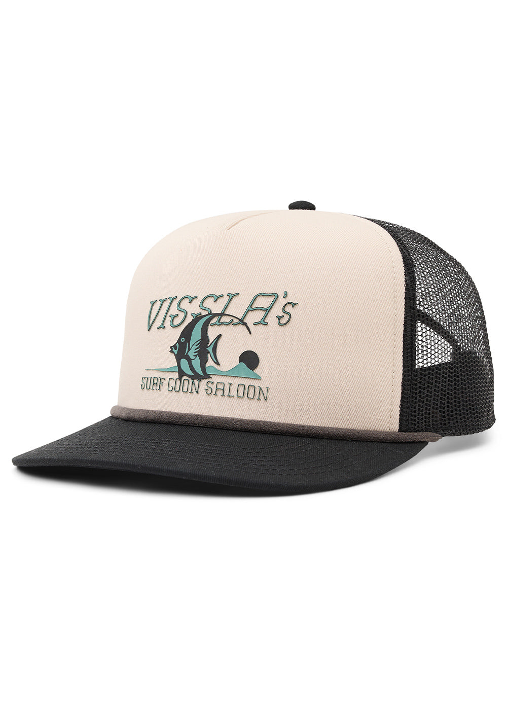 VISSLA Garage Foam Trucker Hat - Black
