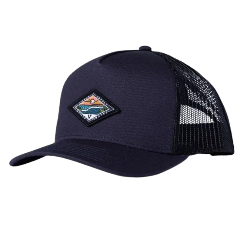 VISSLA Solid Sets trucker hat - Dark Denim