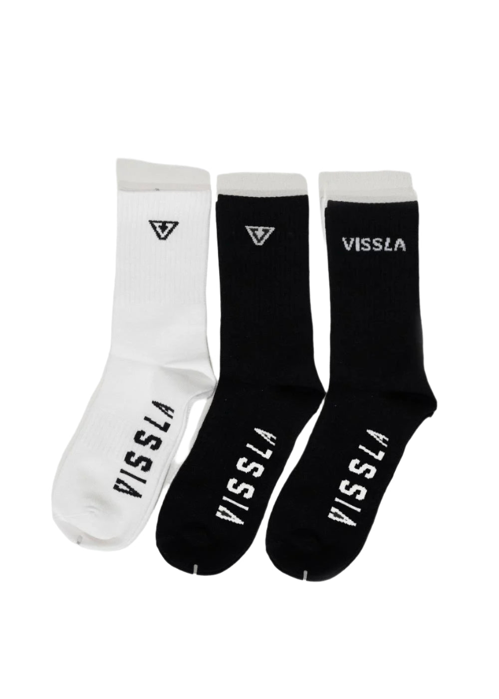 VISSLA Logo Sock 3 Pack
