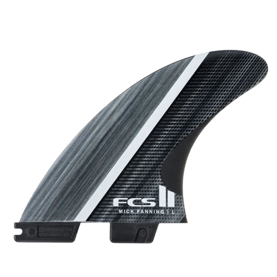 FCS II MF Fibre Fusion  Smoke/White Large Tri Fins