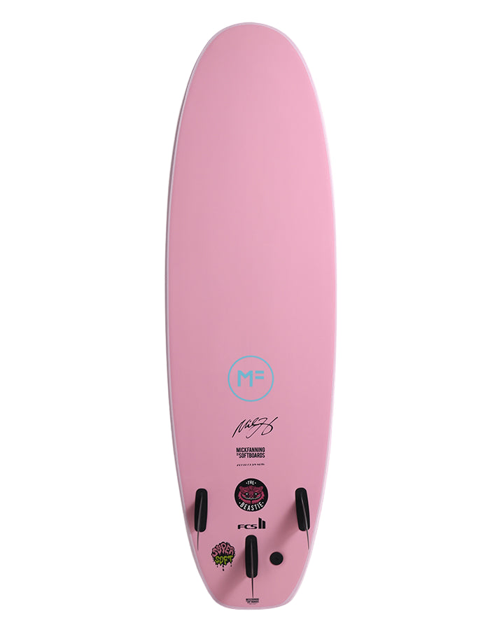 MICK FANNING Beastie Super Soft softboard - Baby Pink - 8ft