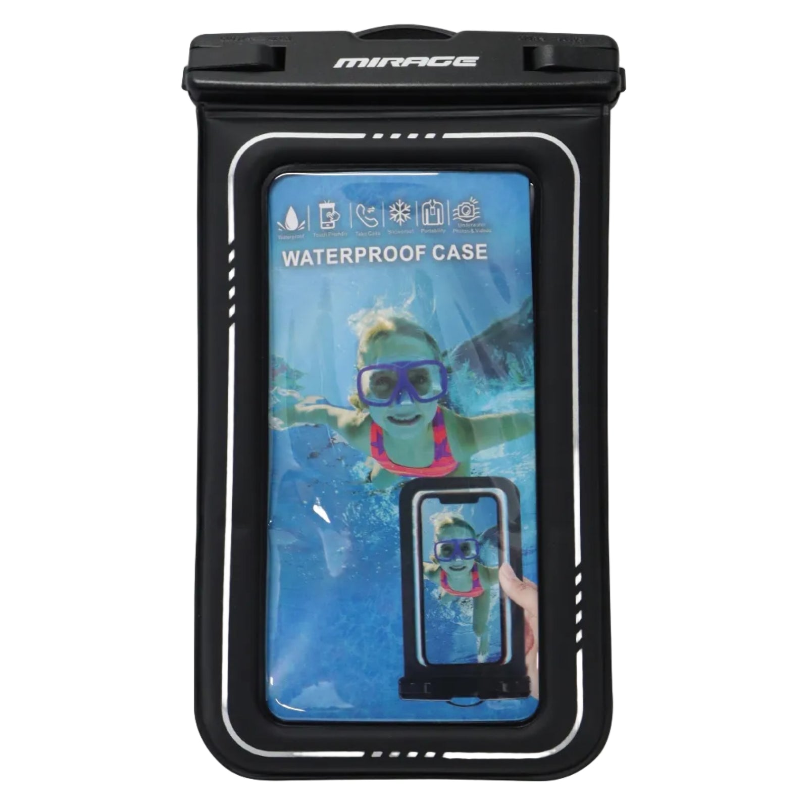 MIRAGE Floating Phone Pouch - Black