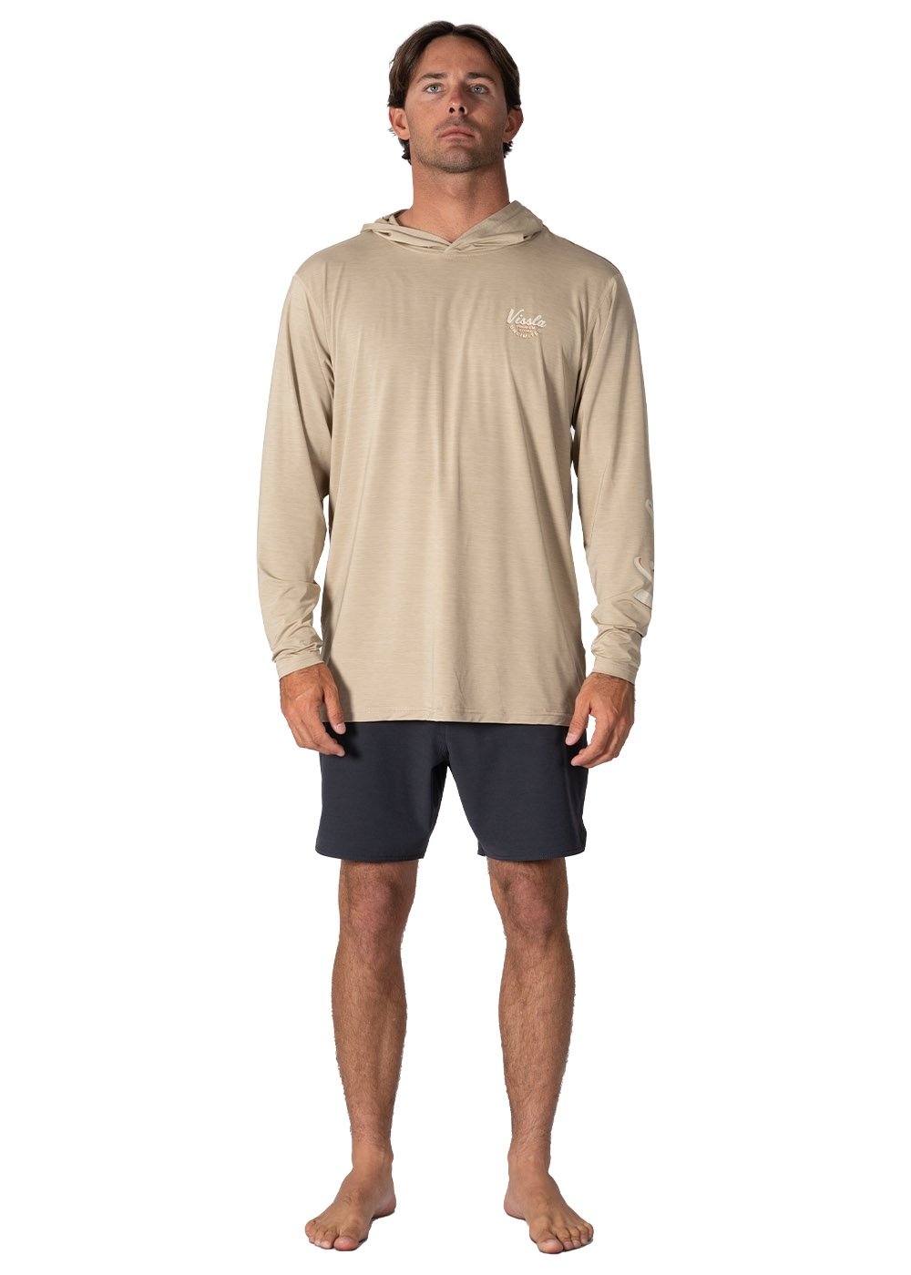 VISSLA Twisted Eco Hooded LS Sun Shirt - Sand