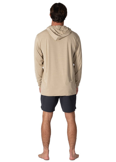 VISSLA Twisted Eco Hooded LS Sun Shirt - Sand