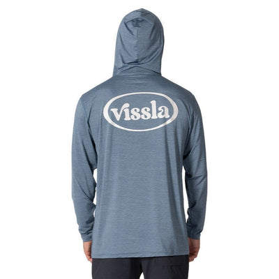 VISSLA Twisted Eco Hooded LS Sun Shirt - Slate Heather