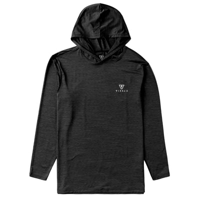 VISSLA Twisted Eco Hooded LS Sun Shirt - Black Heather 2