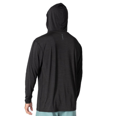 VISSLA Twisted Eco Hooded LS Sun Shirt - Black Heather
