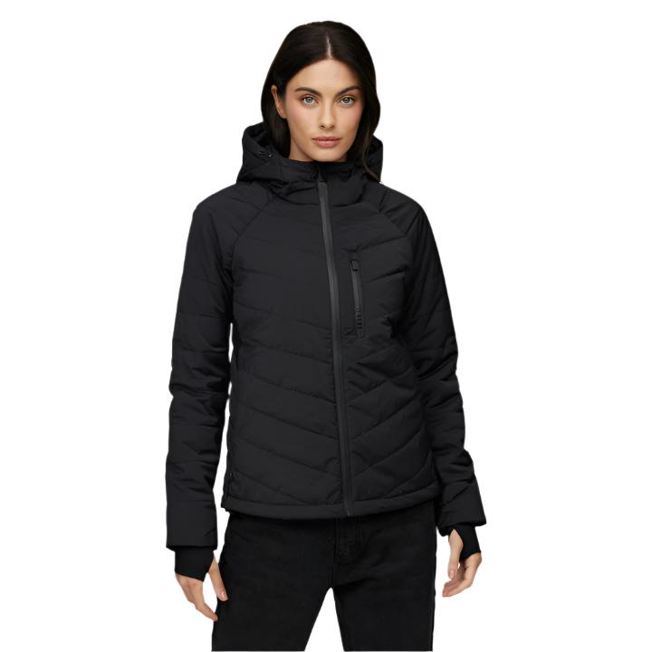 Le Bent Genepi Wool Insulated Hooded Jacket Womens - Black