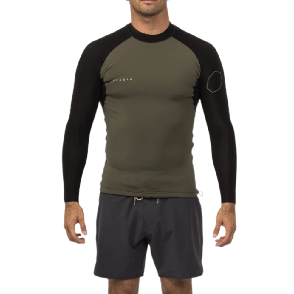 Vissla High Seas 2 Long Sleeve Wetsuit Jacket Mens - Army