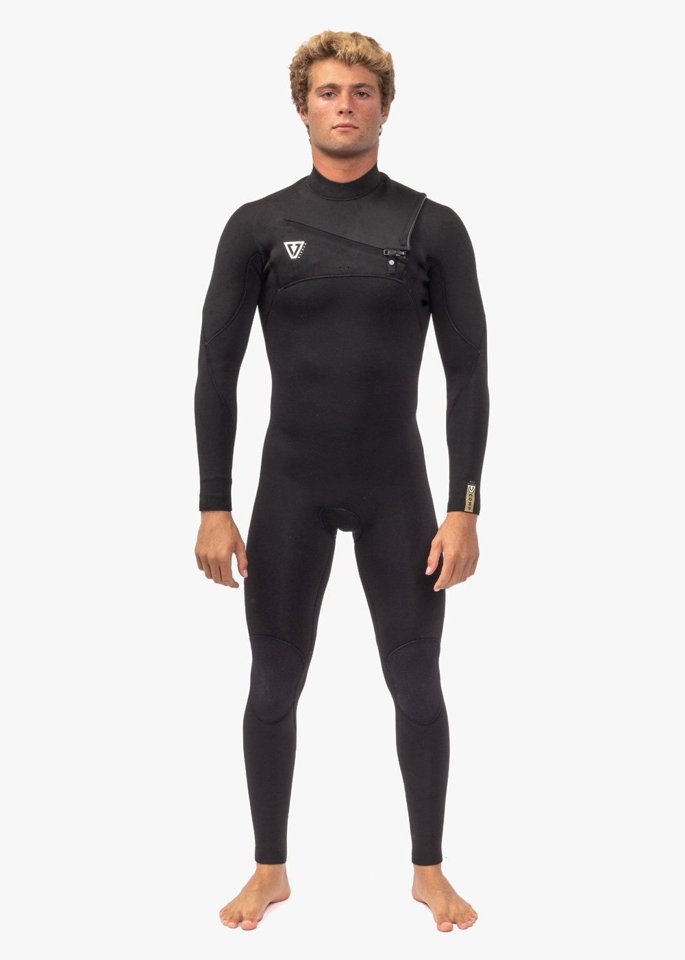 VISSLA 7 Seas Comp 3/2 Full Chest Zip steamer - Black