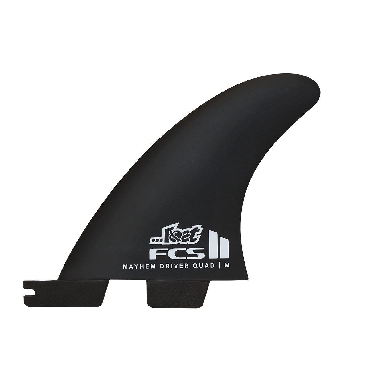 FCS II Mayhem PC Carbon Quad Rear Driver Fins Medium - White