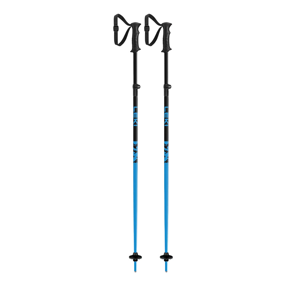 Leki Rider Vario ski poles - Black / Cyan