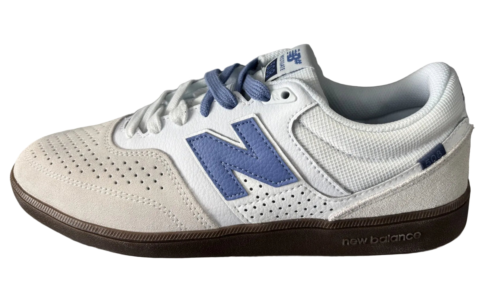 NEW BALANCE Numeric 508 D Width Shoes - White/Light Blue