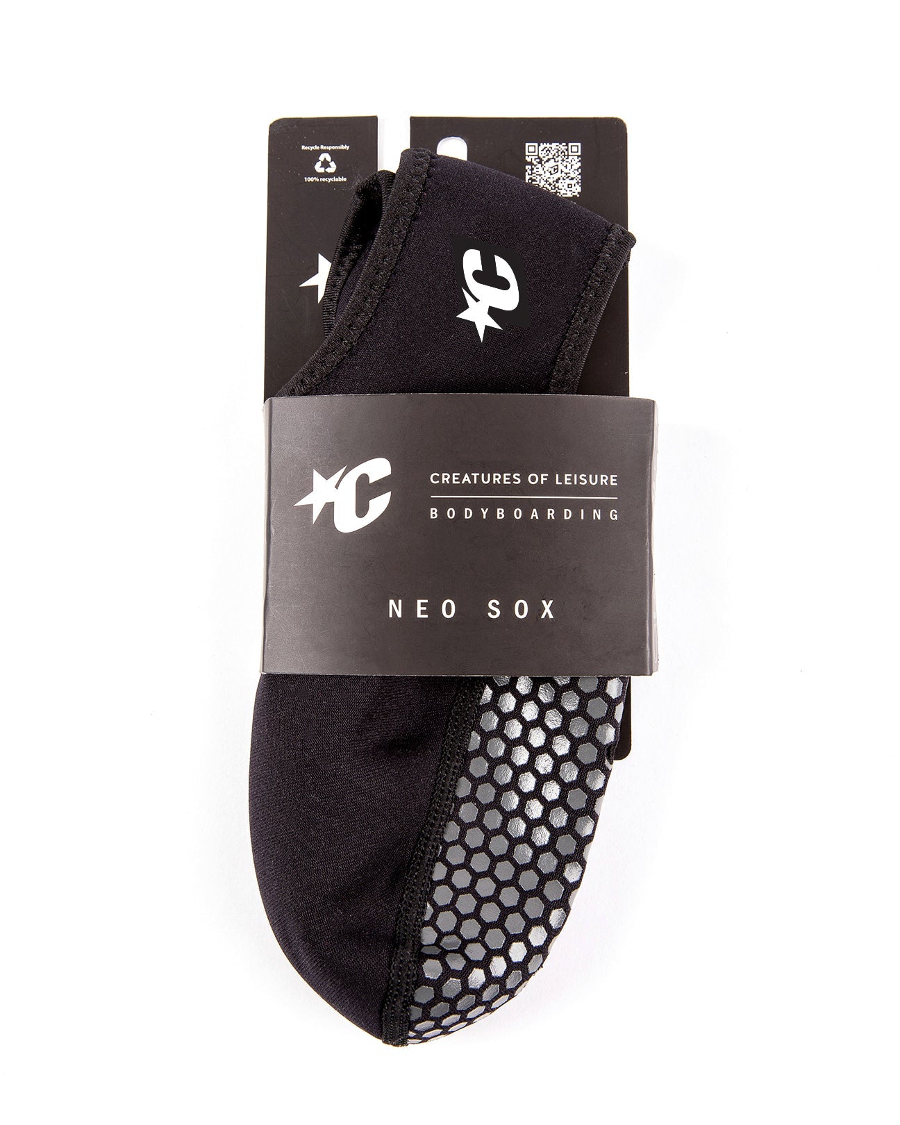 CREATURES Neo Fin Sox Lo Cut - Black