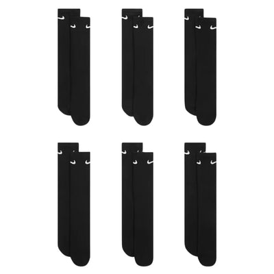Nike Everyday Cushion Crew Sock 6Pk - Black