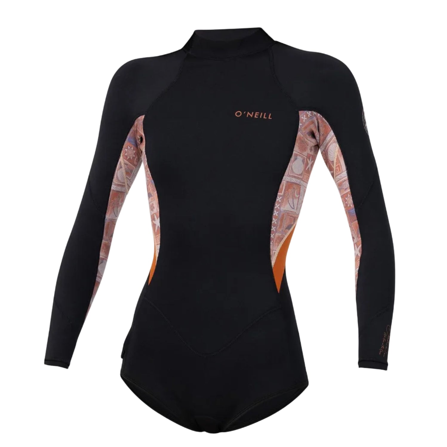 ONEILL Girls Bahia II BZ Long Sleeve Spring Suit 2mm Youth - Tangerine Tile