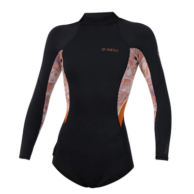 ONEILL Girls Bahia II BZ Long Sleeve Spring Suit 2mm Youth - Tangerine Tile