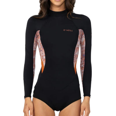 ONEILL Girls Bahia II BZ Long Sleeve Spring Suit 2mm Youth - Tangerine Tile