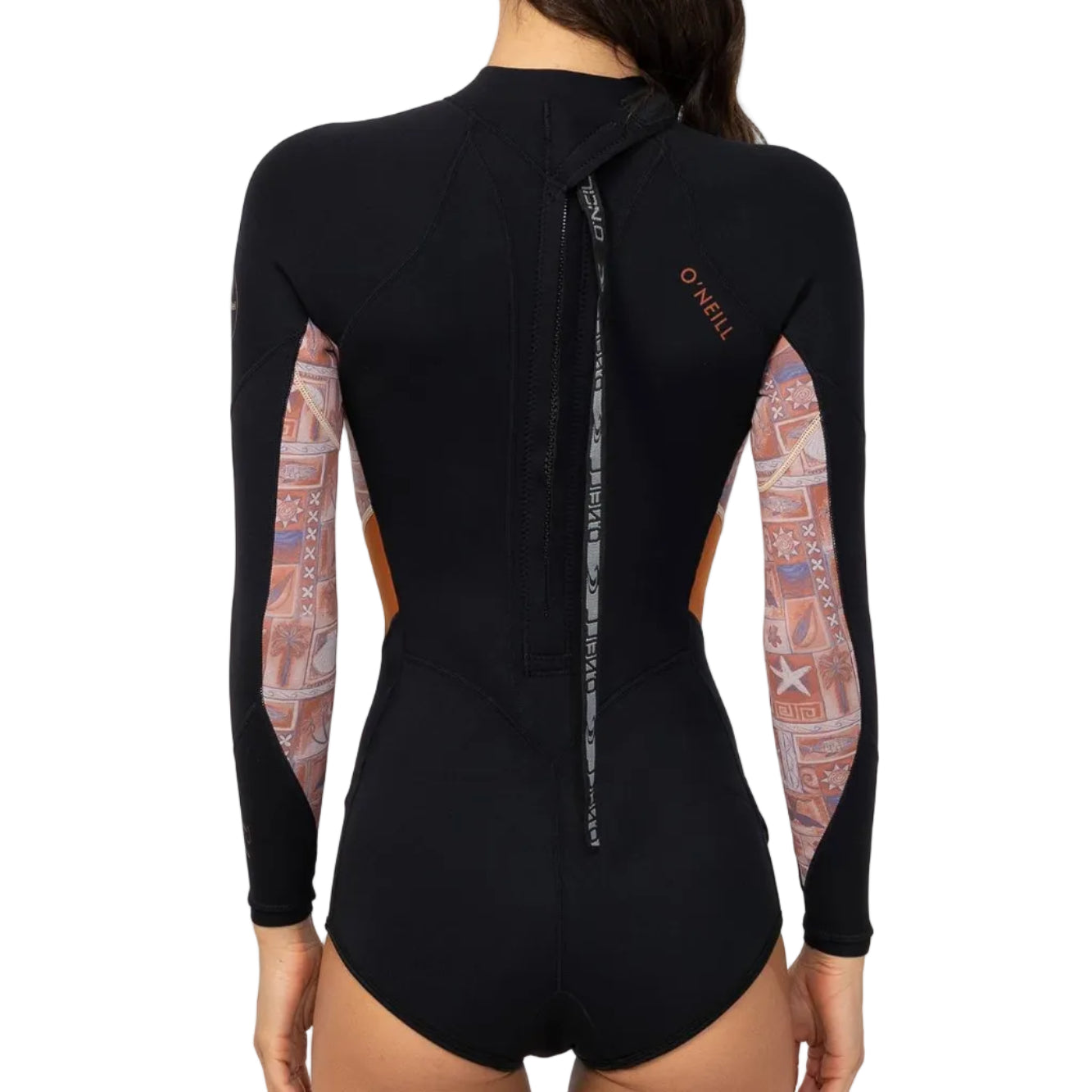 ONEILL Girls Bahia II BZ Long Sleeve Spring Suit 2mm Youth - Tangerine Tile