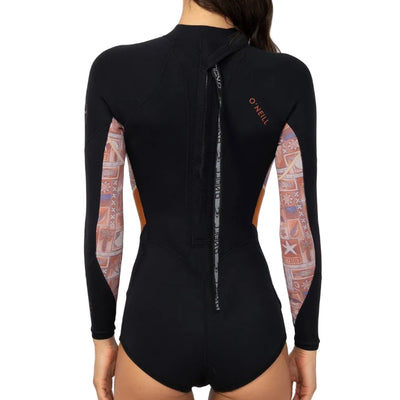 ONEILL Girls Bahia II BZ Long Sleeve Spring Suit 2mm Youth - Tangerine Tile