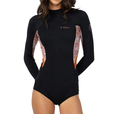ONEILL Girls Bahia II BZ Long Sleeve Spring Suit 2mm Youth - Tangerine Tile