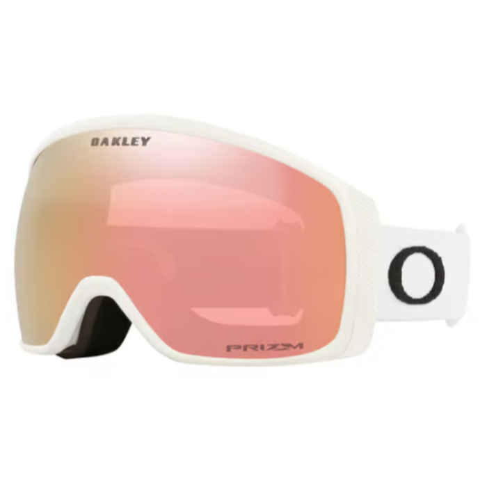 Oakley Flight Tracker M goggles - Matte White w/Prizm Rose Gold