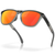 Oakley Frogskins Sunglasses - Matte Grey Smoke/Grey ink w/Prism Ruby